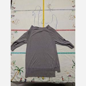 Women's Large Adrienne Vittadini Grey Sparkle Swea